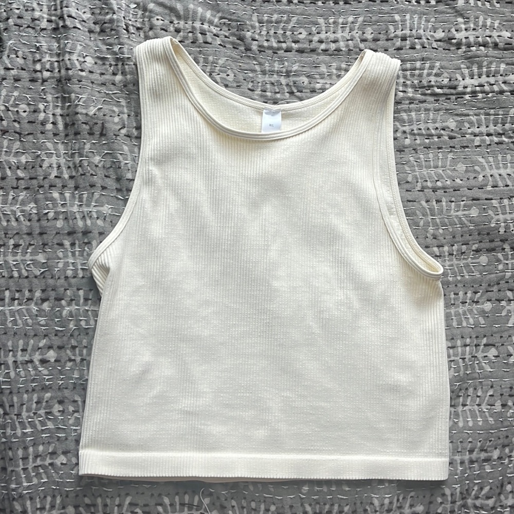 NWT Cream Avocado Tank Top M/L